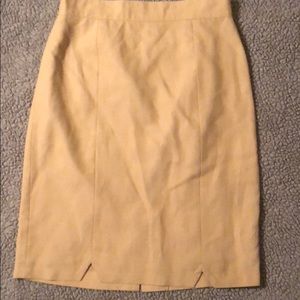 Mustard Pencil Skirt